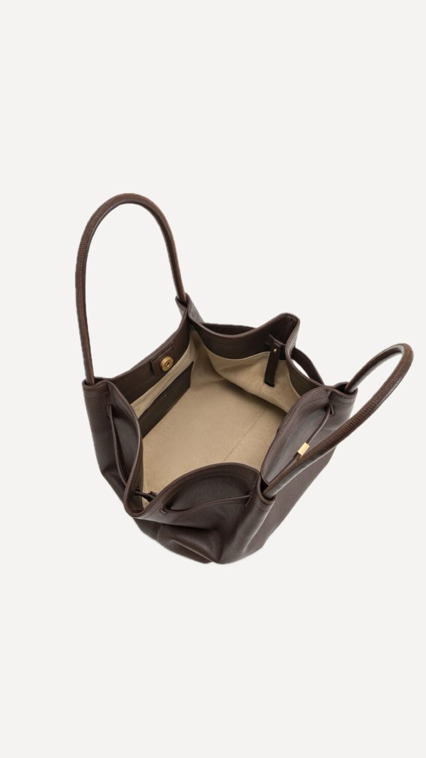 Medium Chocolate brown tote bag - Image 2