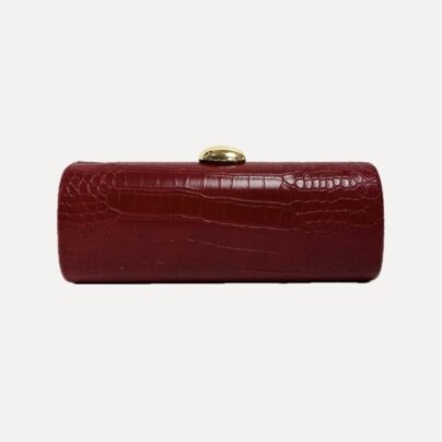 Cherry red clutch